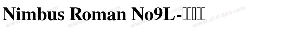 Nimbus Roman No9L字体转换